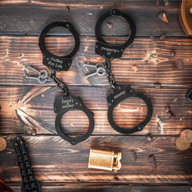 Personalized Handcuffs Holiday Gifts