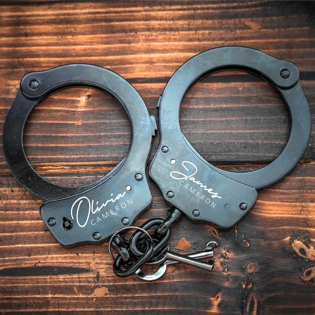 Personalized Handcuffs Holiday Gifts