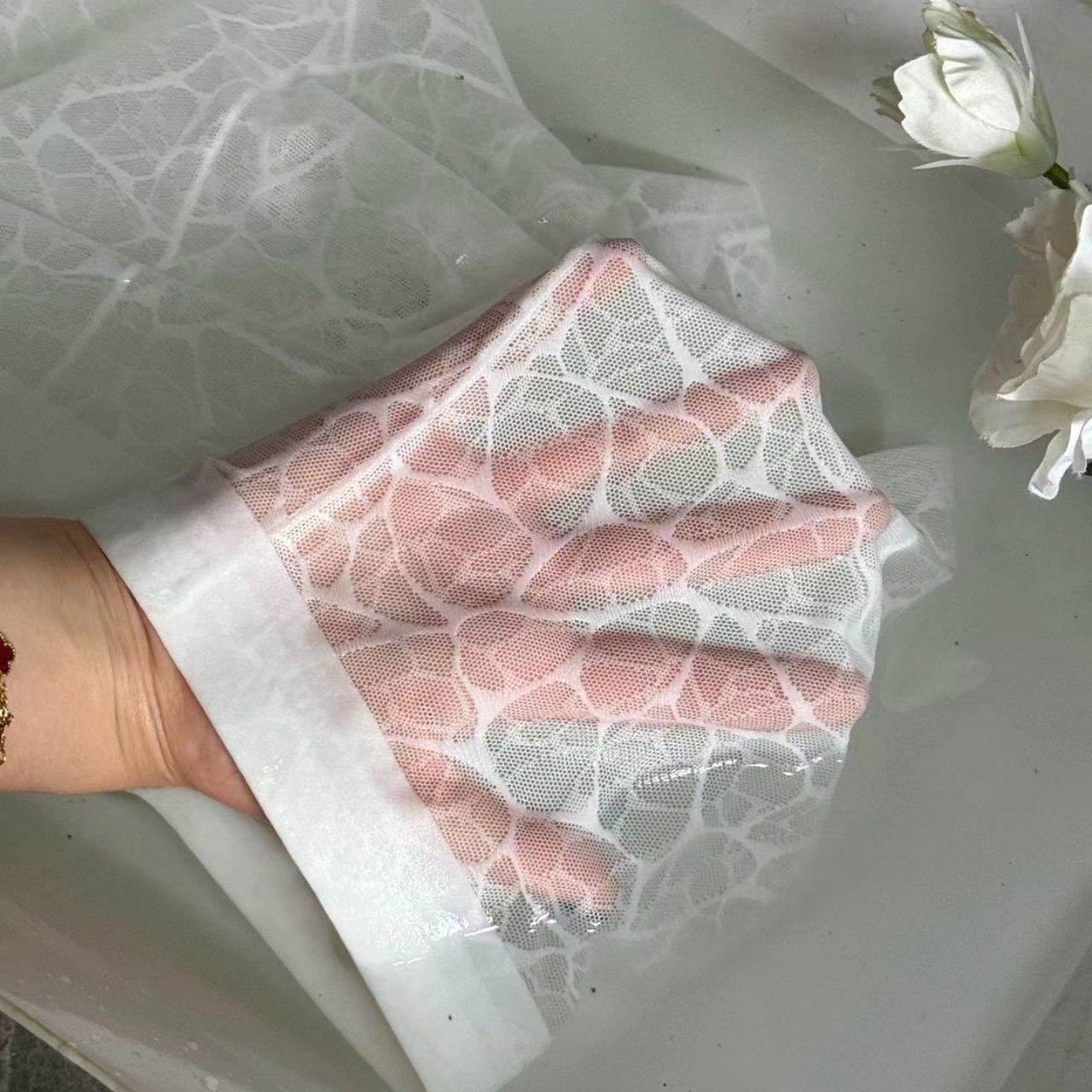 Lace Leopard Jacquard Sexy Men's Ice Silk Mesh Boxer Briefs