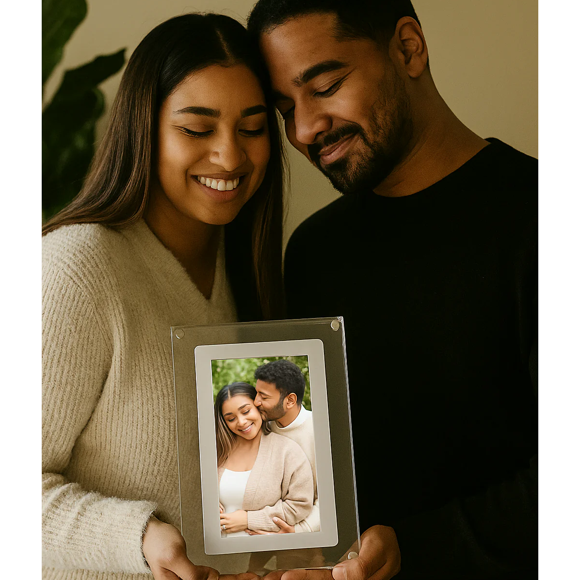 Acrylic digital photo frame video player