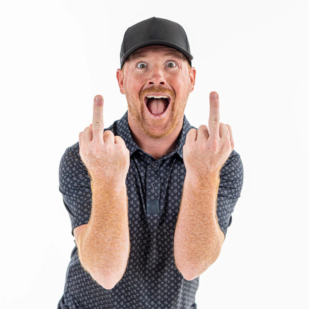 Fun Print Short Sleeve Golf Shirt