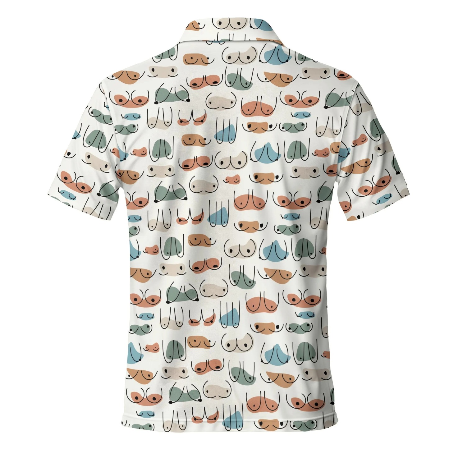 Men's and Women's Fun Pattern Polo Shirts