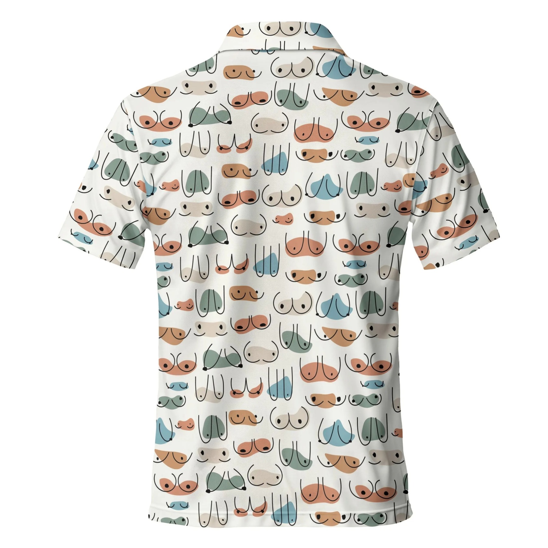 Men's and Women's Fun Pattern Polo Shirts