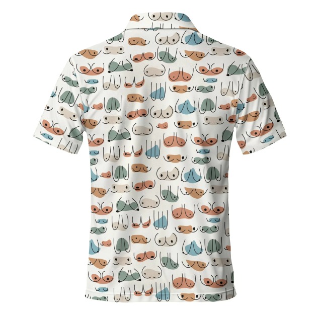 Men's and Women's Fun Pattern Polo Shirts