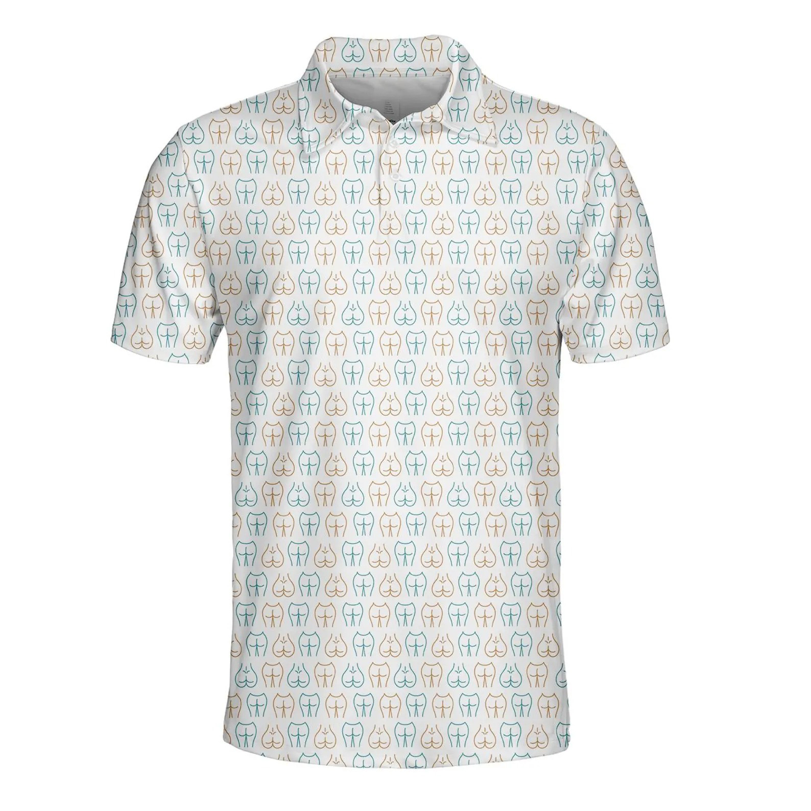 Men's and Women's Fun Pattern Polo Shirts