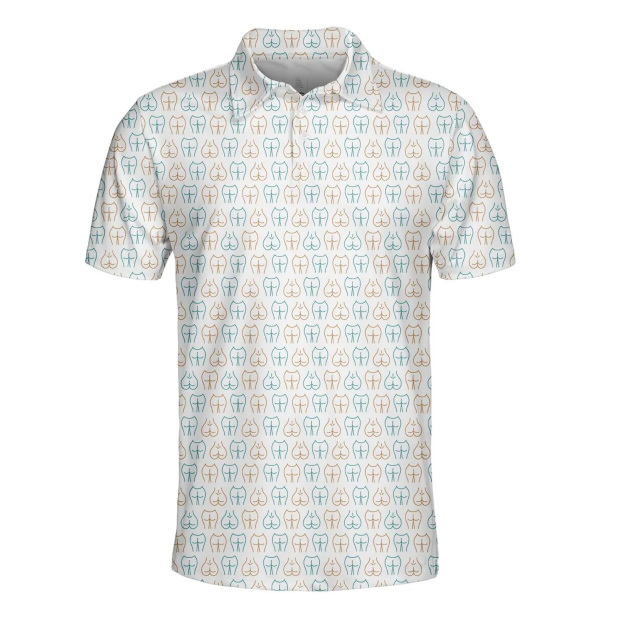 Men's and Women's Fun Pattern Polo Shirts