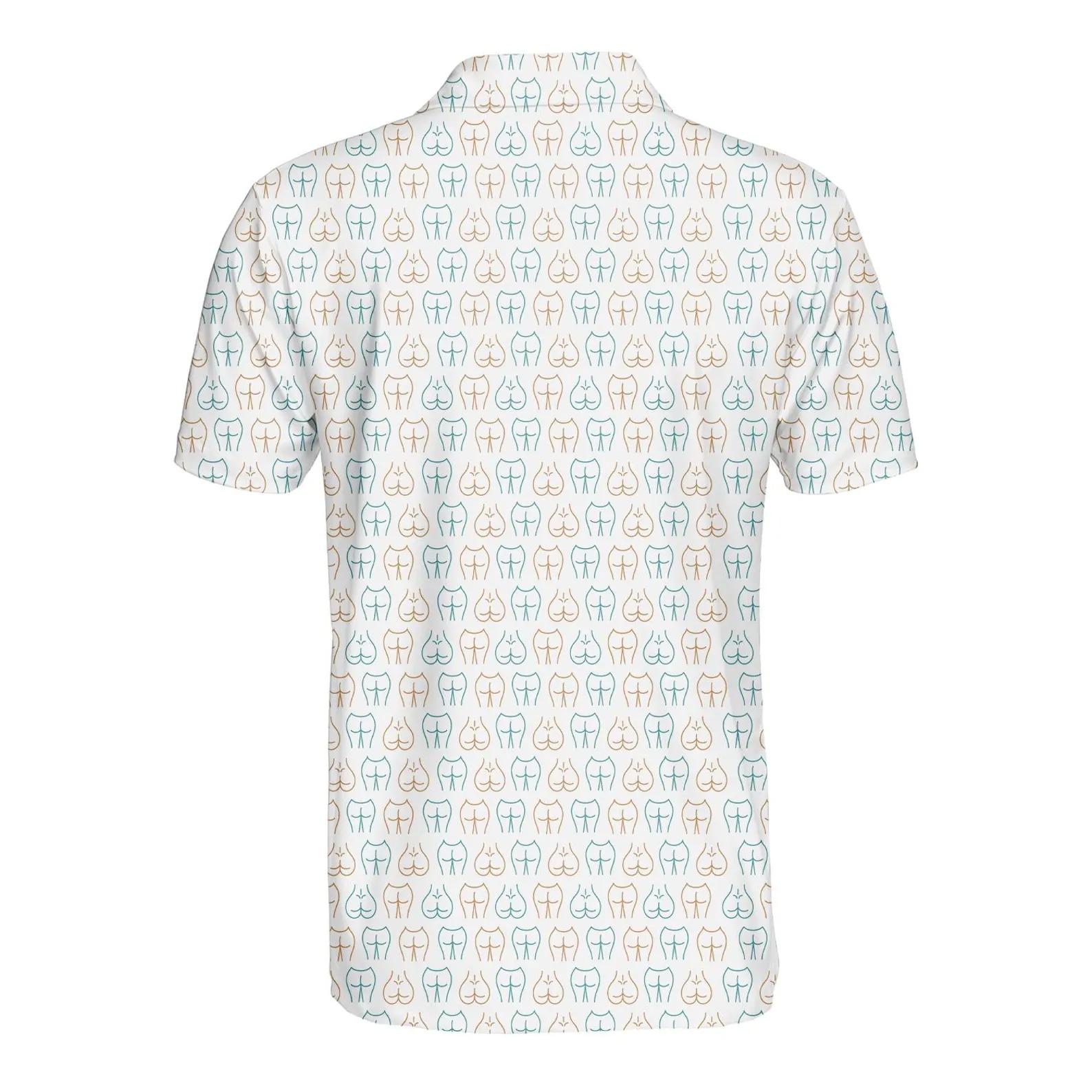 Men's and Women's Fun Pattern Polo Shirts