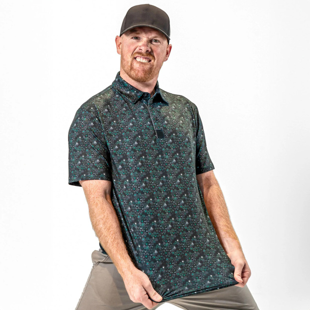 Fun Print Short Sleeve Golf Shirt