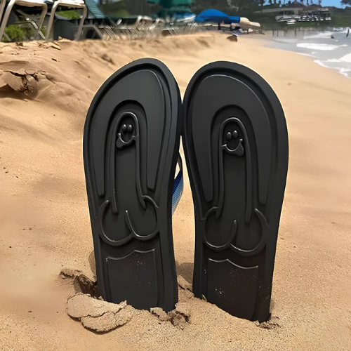 Thick Bottom Creative Beach Spoof Flip Flops