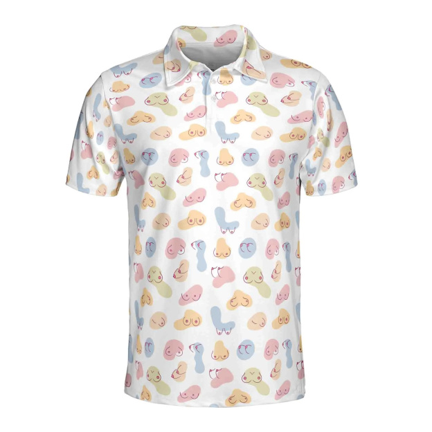 Men's and Women's Fun Pattern Polo Shirts
