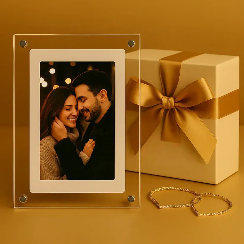 Acrylic digital photo frame video player