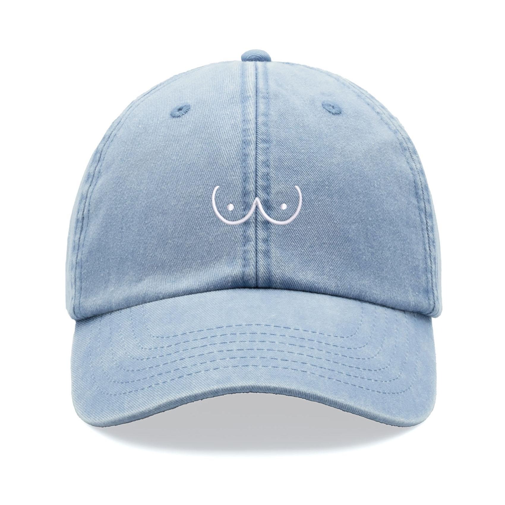 Chest Cartoon Baseball Cap Retro Washed Unisex