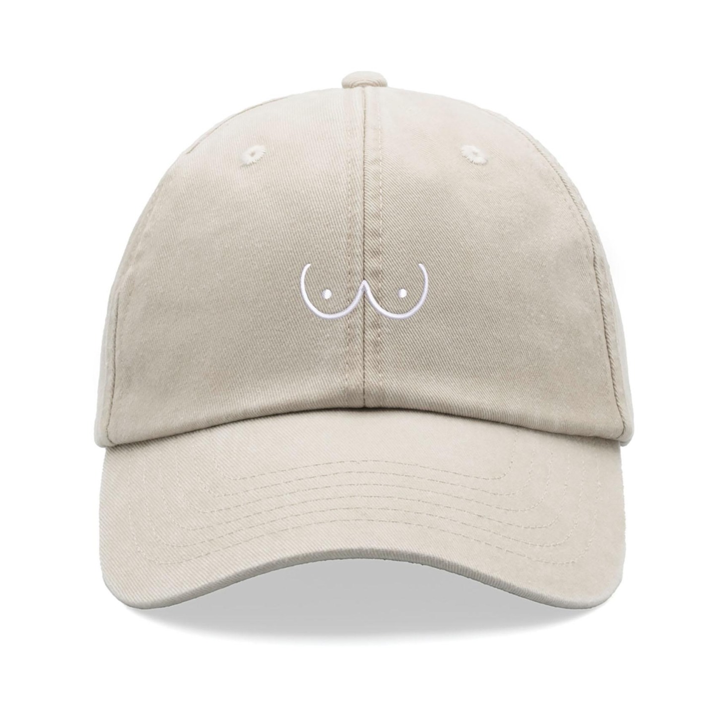 Chest Cartoon Baseball Cap Retro Washed Unisex