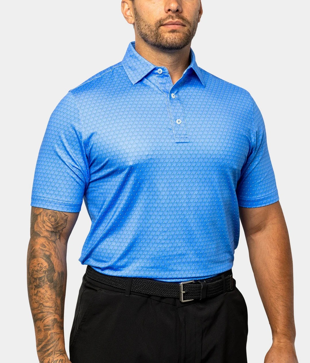 Men's Casual 3D Printed Polo Shirt