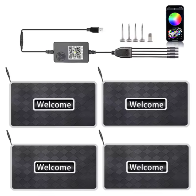 Car LED Colorful Floor Mats