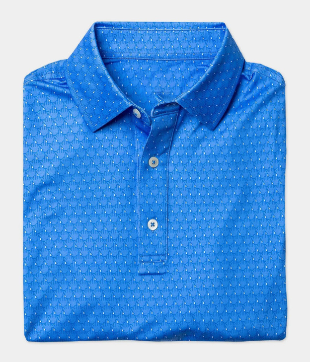 Men's Casual 3D Printed Polo Shirt