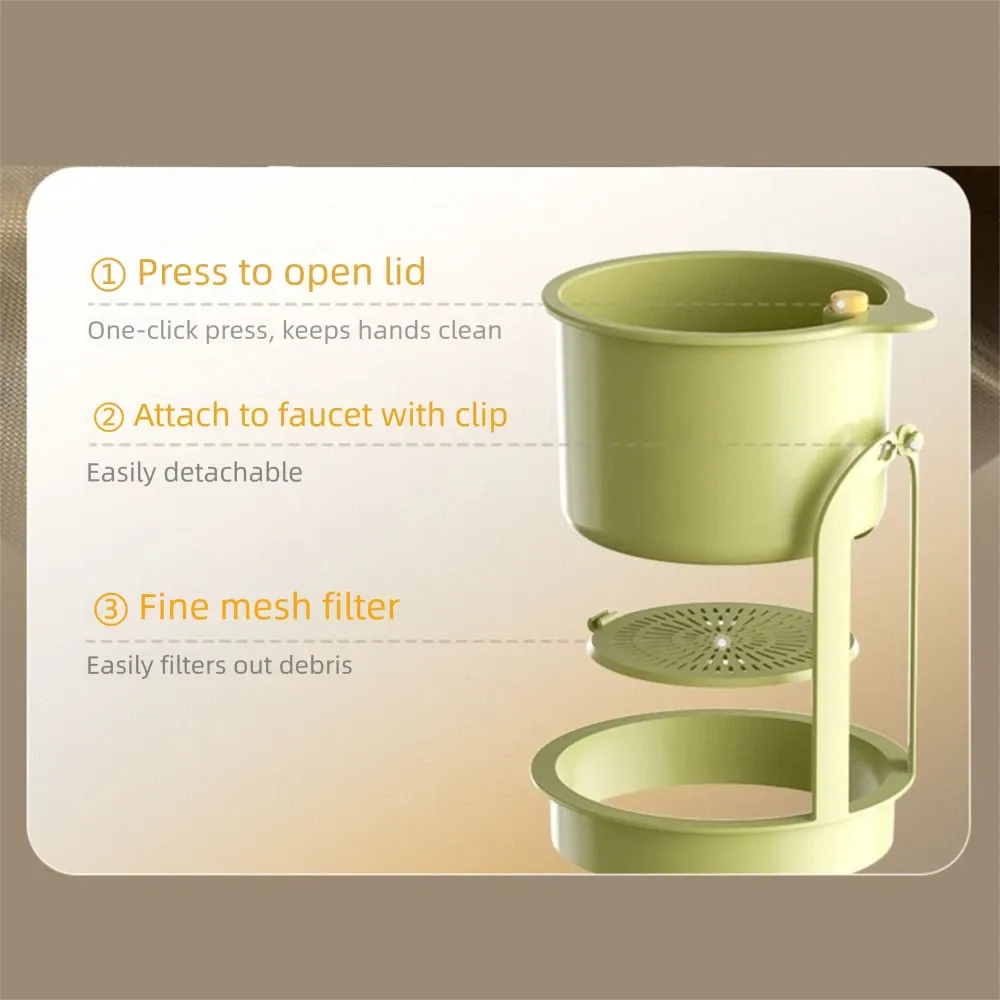Openable bottom lidKitchen waste filterKitchen accessories