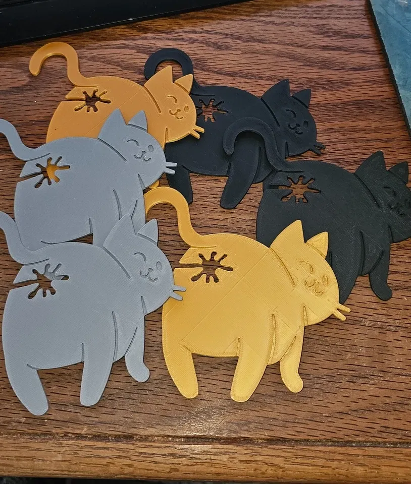 Cat Ass Bread Bag Tie Reusable Clip