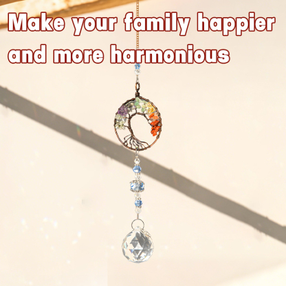 Seven-Color Crystal Tree Pendant-futurecuex