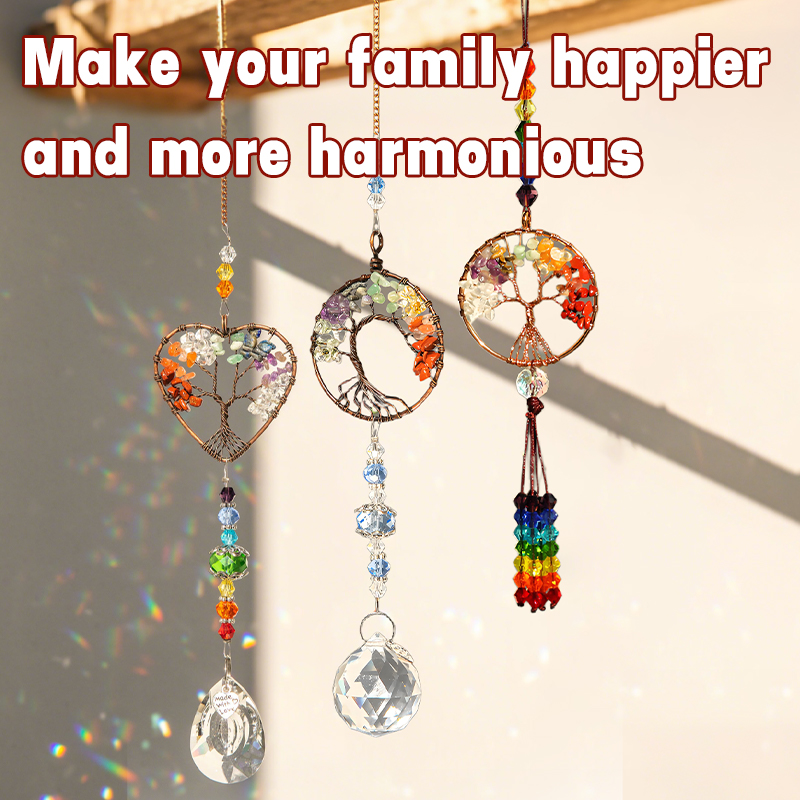 Seven-Color Crystal Tree Pendant-futurecuex