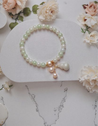 Blessed Gourd Jade Bracelet - Praying for Many Children and Family Harmony-futurecuex