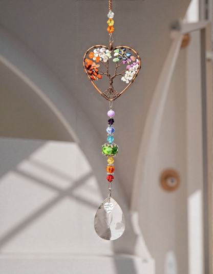Seven-Color Crystal Tree Pendant-futurecuex