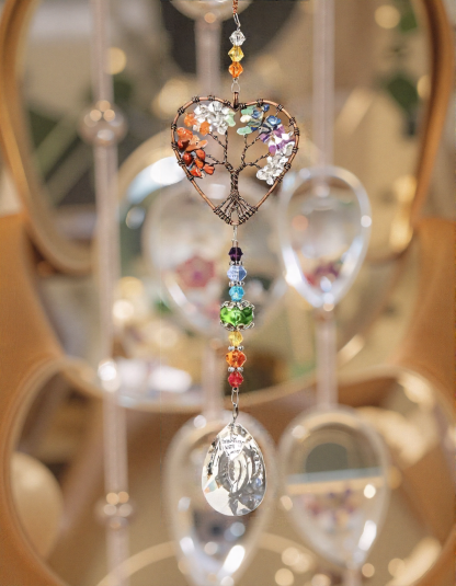 Seven-Color Crystal Tree Pendant-futurecuex