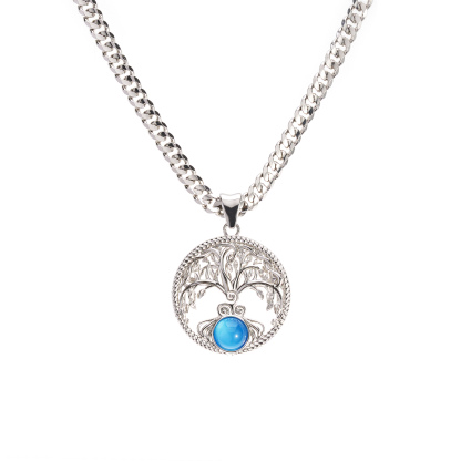 Tree of Life Men's and Women's 12 Zodiac Signs Fortune Pendant Necklace-futurecuex