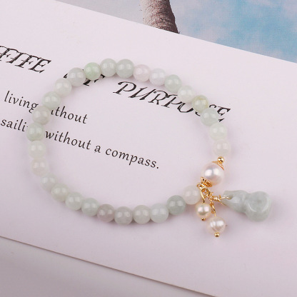 Blessed Gourd Jade Bracelet - Praying for Many Children and Family Harmony-futurecuex
