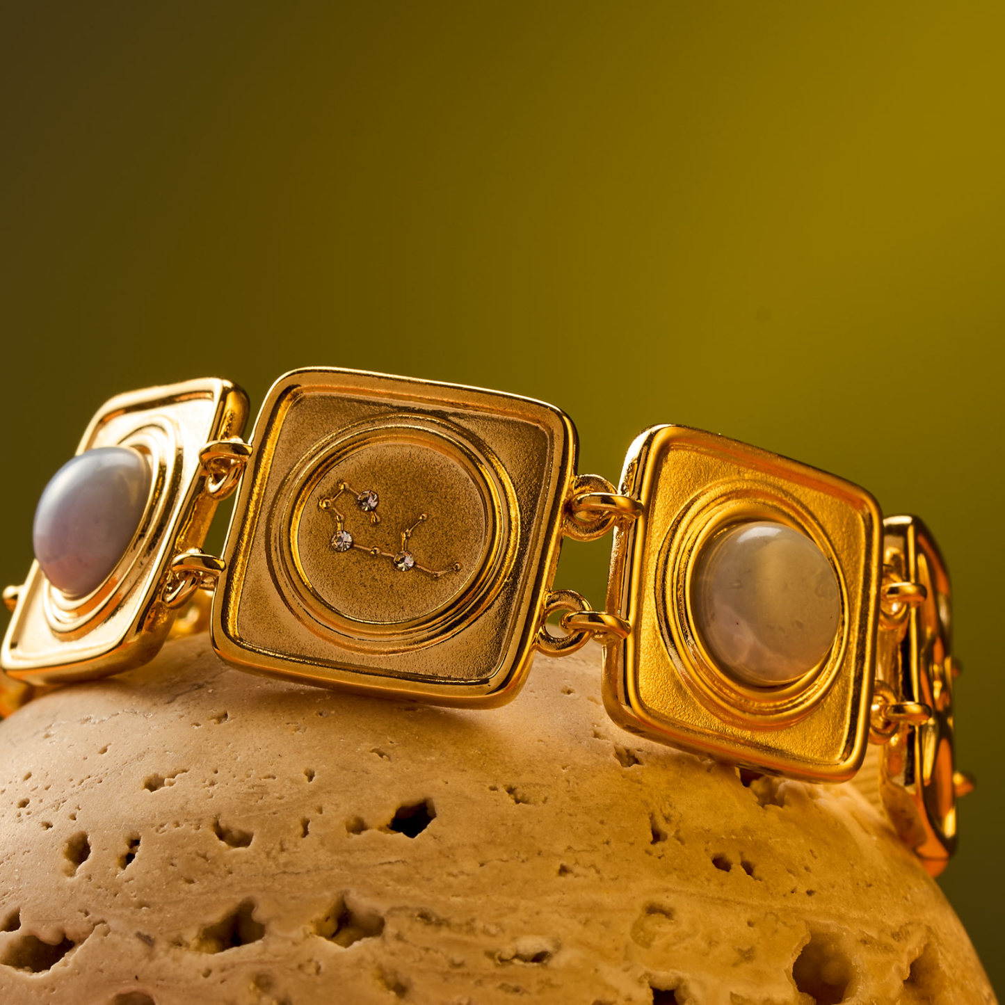 Adinkra Wealth Bracelet for 12 Signs of the Zodiac