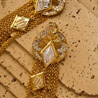 Snake for Women 12 Zodiac Signs Fortune Earrings-futurecuex