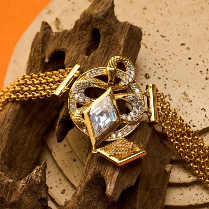 Snake Women's 12 Zodiac Signs Wisdom Wealth Pendant Necklace-futurecuex