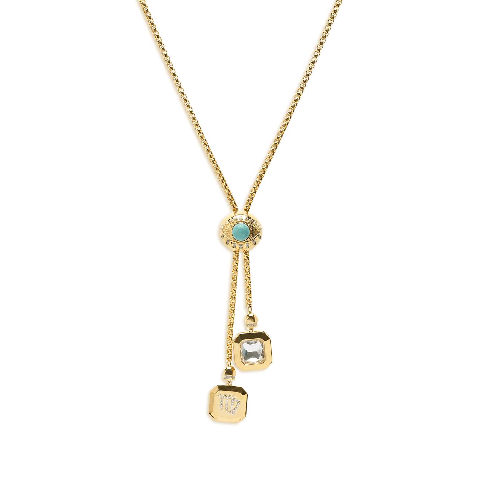 Evil eye Women's 12 Zodiac Signs Fortune Pendant Necklace-futurecuex