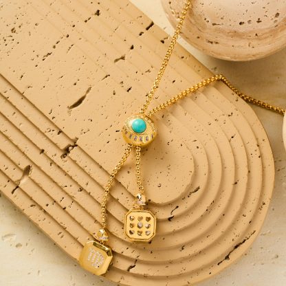 Evil eye Women's 12 Zodiac Signs Fortune Pendant Necklace-futurecuex
