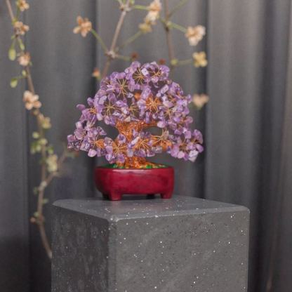 Feng Shui Amethyst Crystal Money Tree Wealth Blessing-futurecuex
