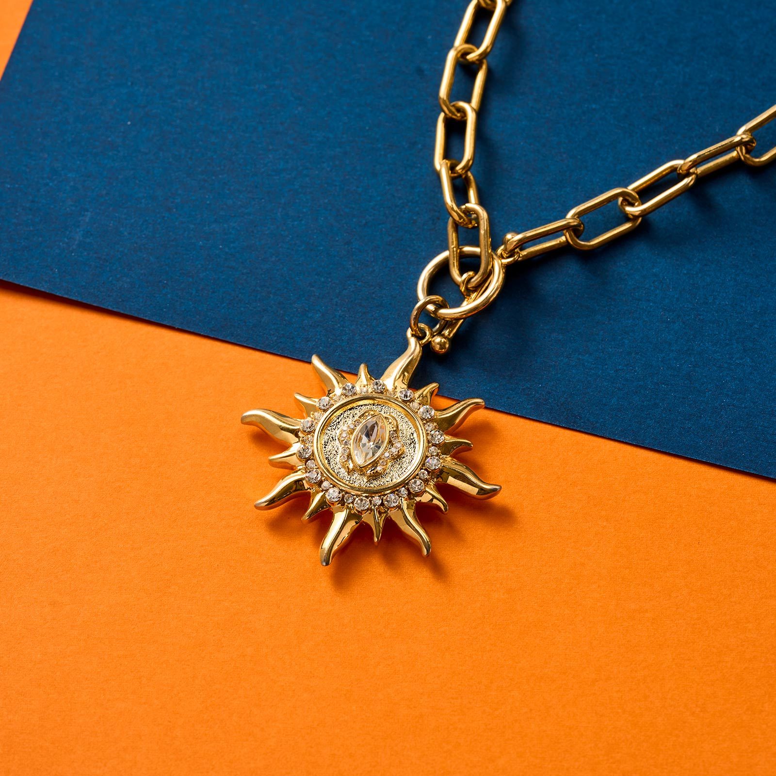Solar Blossom Women's 12 Zodiac Wealth Pendant Necklace-futurecuex