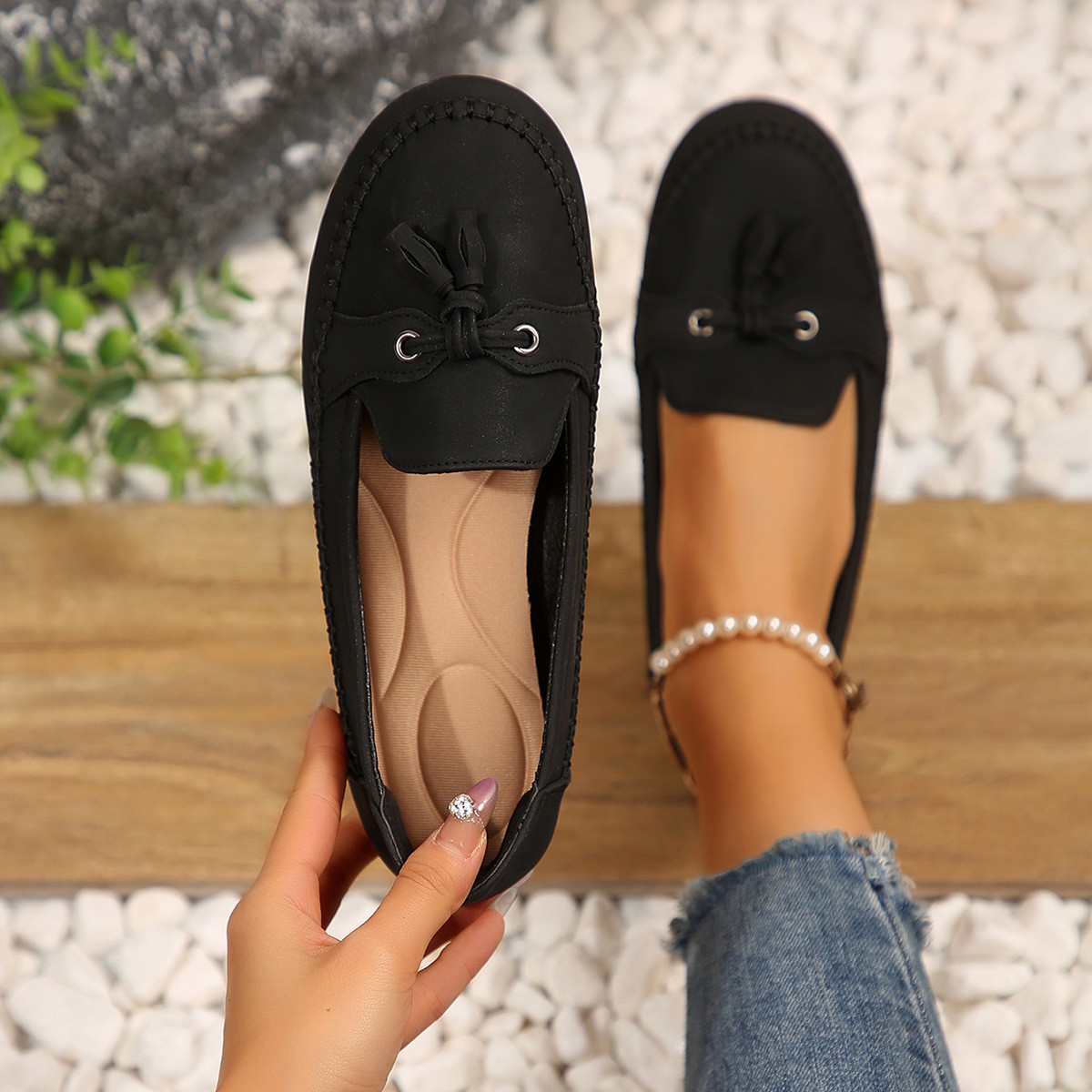 🔥Last Day Sale 60% OFF🔥Women's Leather Moccasins( Buy 2 Free Shipping )