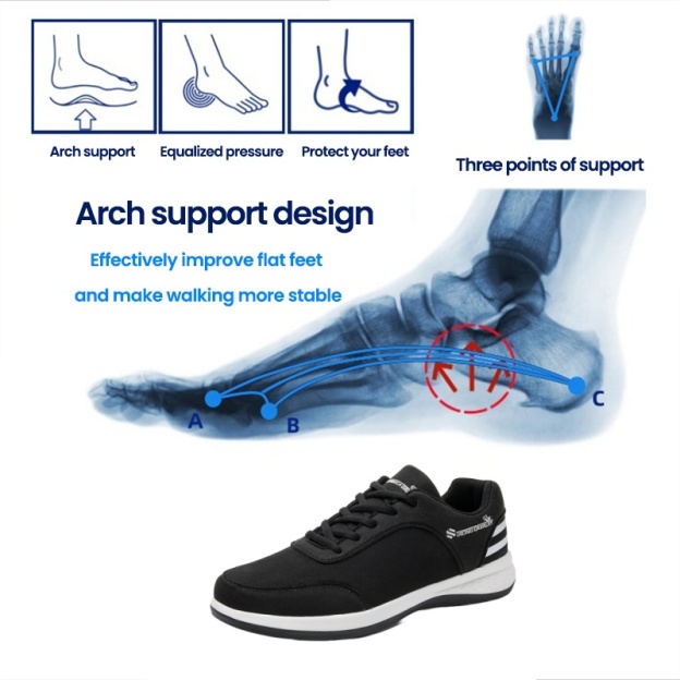[Last Day 70% Off - Ends Soon] 🔥 Ergonomically Designed Men's Walking Shoes 👞 Relieve walking pain ✅ Arch support for comfortable walking