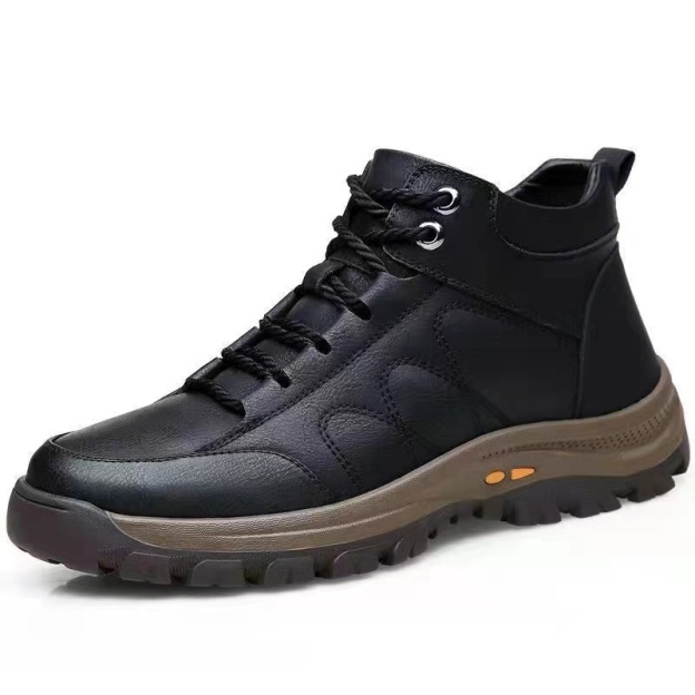 Men's Comfy Arch Support Waterproof Lightweight Handmade Orthopedic Genuine Leather Shoes