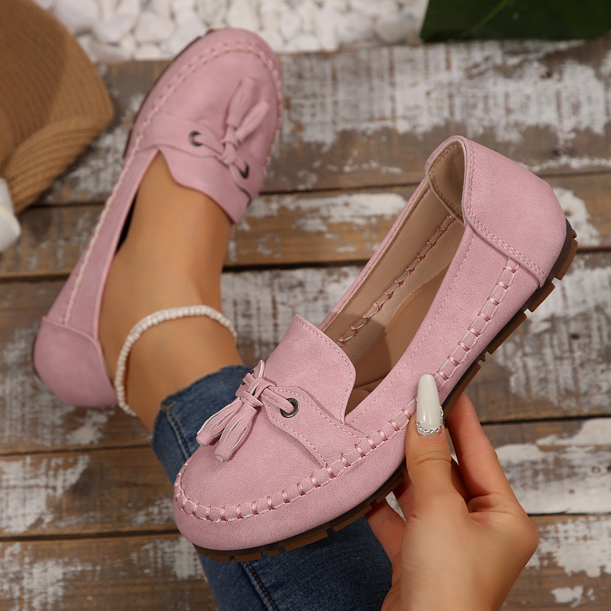 🔥Last Day Sale 60% OFF🔥Women's Leather Moccasins( Buy 2 Free Shipping )