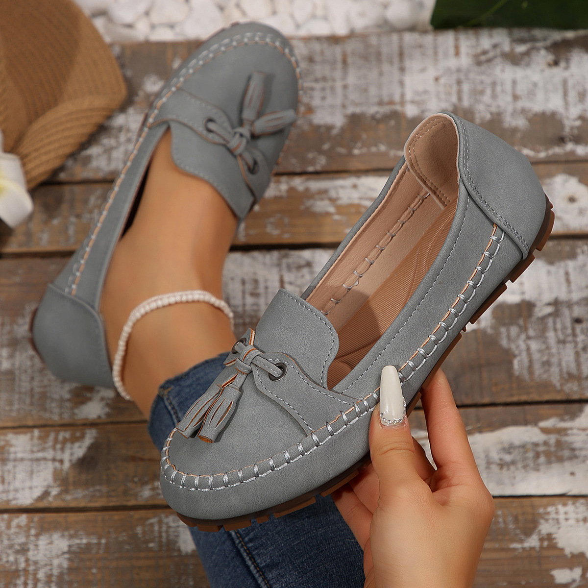 🔥Last Day Sale 60% OFF🔥Women's Leather Moccasins( Buy 2 Free Shipping )