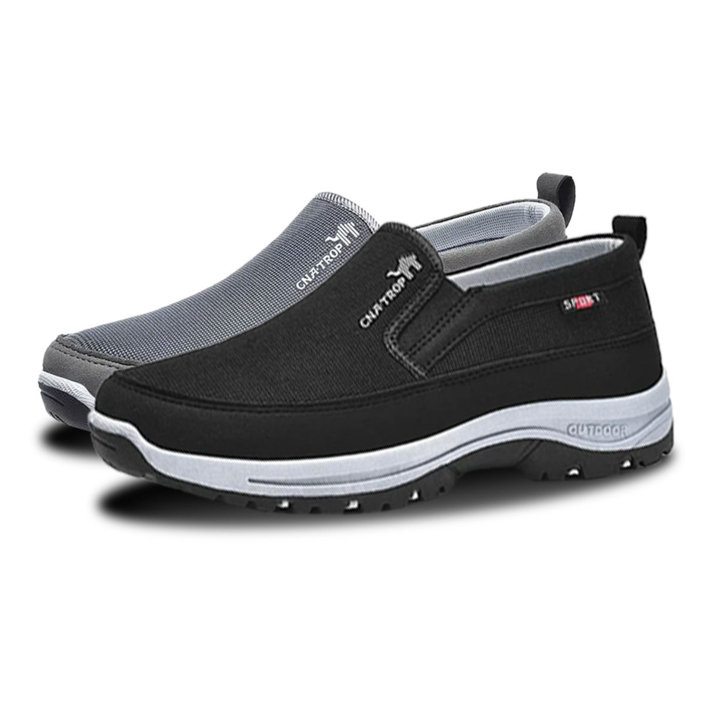 (⏰Limited Time Sale 70% OFF🔥) Men's Slip-On Walking Shoes with Lightweight Cushioned Sole - Waterproof Mesh, Anti-Slip, Wide Toe, Arch Support