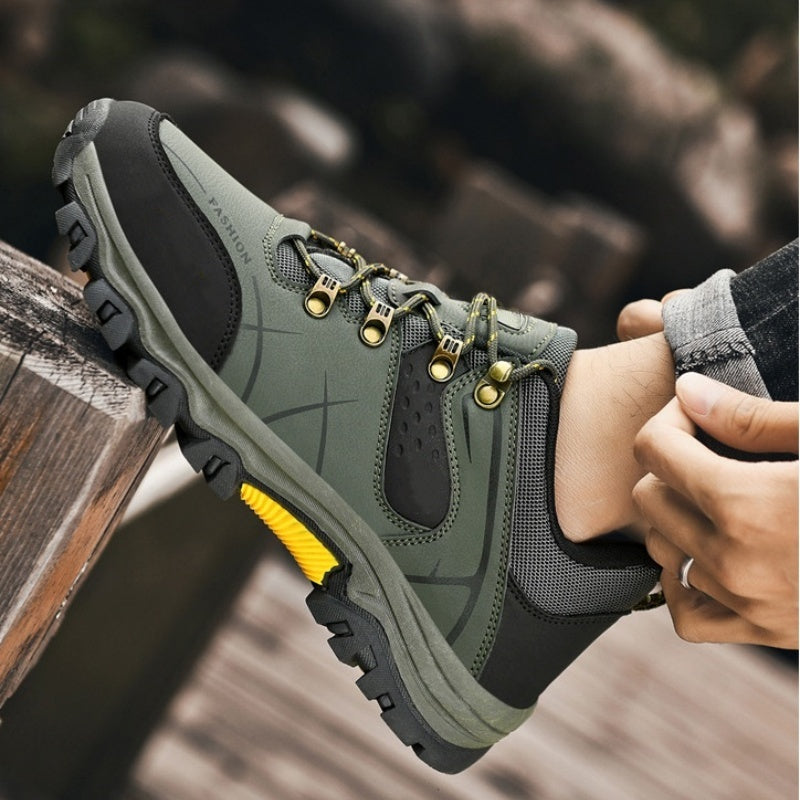 Latest Men's Genuine Leather Non-Slip Waterproof Outdoor Hiking Shoes