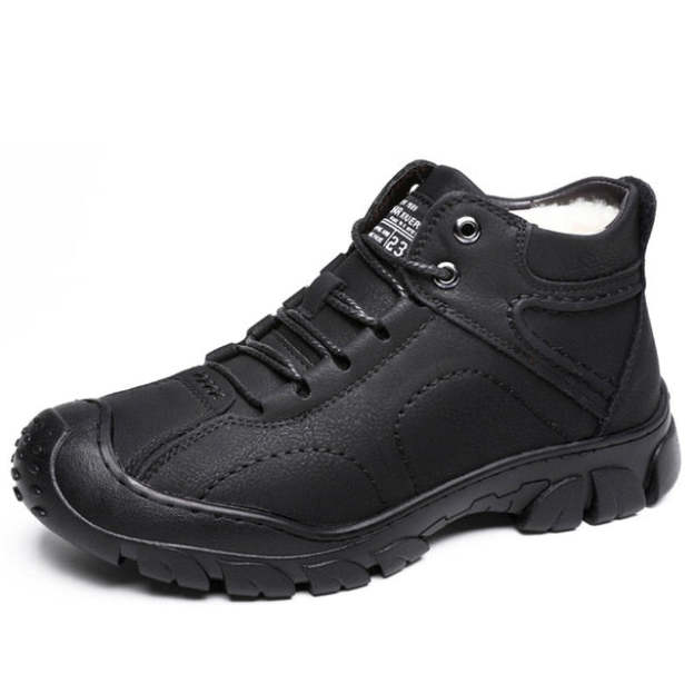 Men Orthopedic Snow Boots Plush Outdoor Ankle Winter Shoes