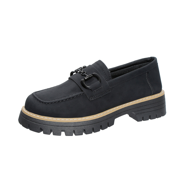 Orthoture Metal Buckle Orthopedic Platform Loafers