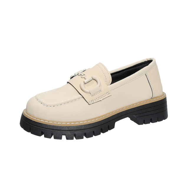 Orthoture Metal Buckle Orthopedic Platform Loafers