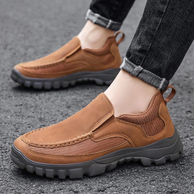 Trongcavalry® Men's Comfortable Casual Shoes ,Orthopedic Arch Support Slip-On Loafers