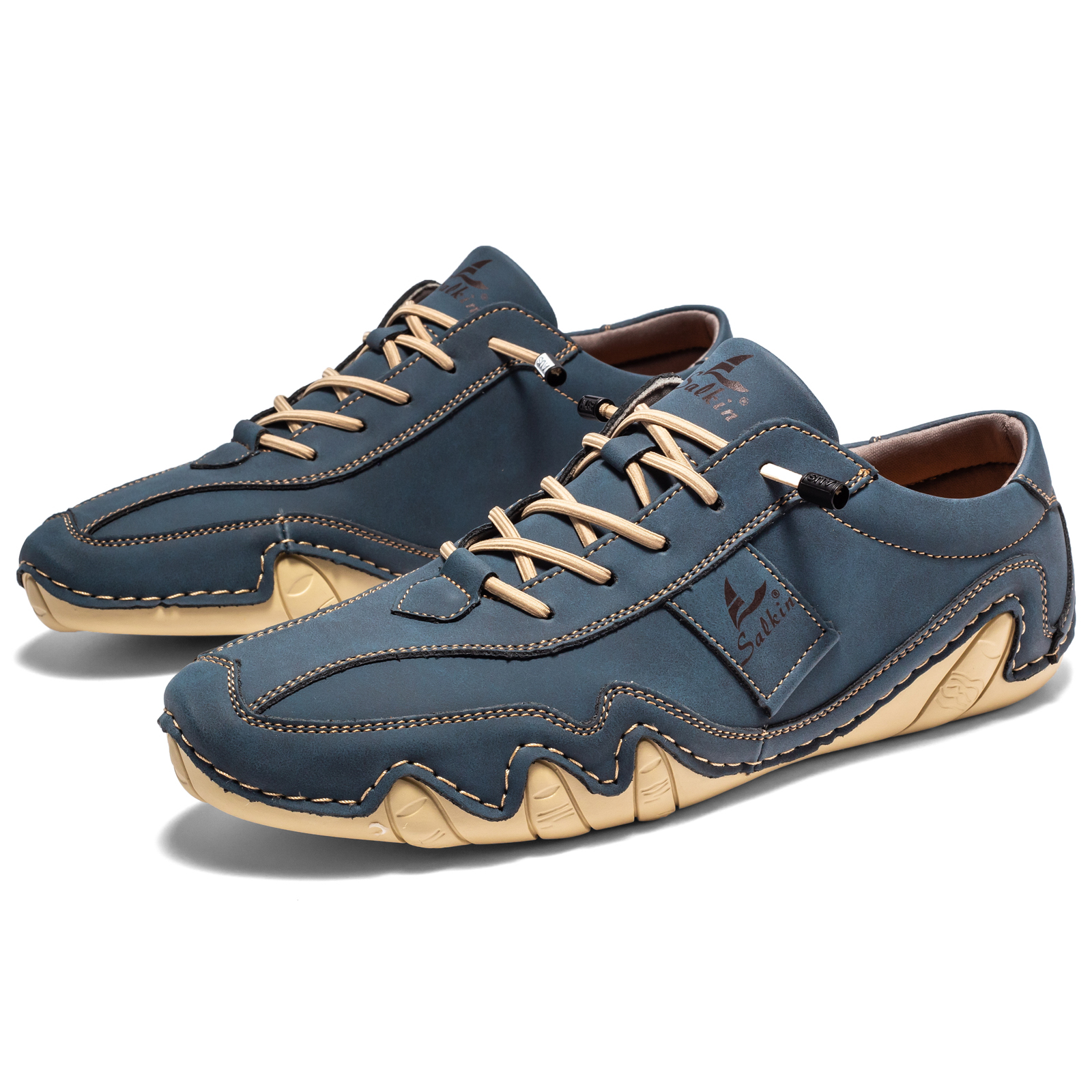 Clearance!!!⏱️🔥Men's Daily Lightweight Quick-Drying Arch Support Lace-Free Design Walking Shoes