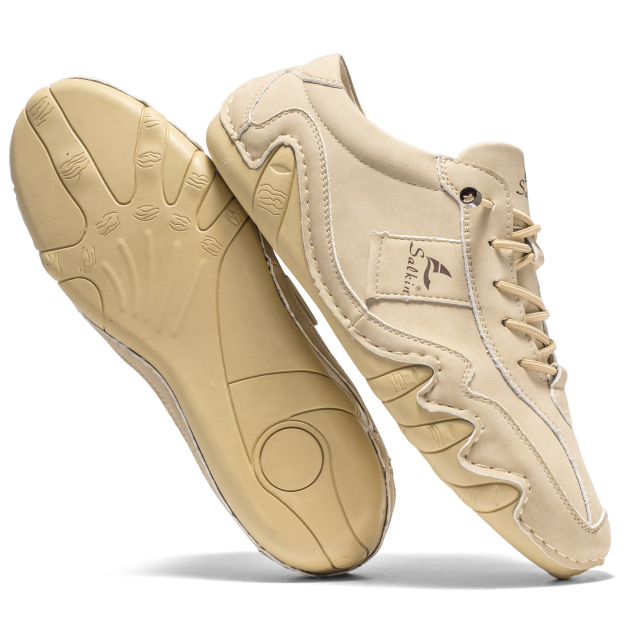 Clearance!!!⏱️🔥Men's Daily Lightweight Quick-Drying Arch Support Lace-Free Design Walking Shoes