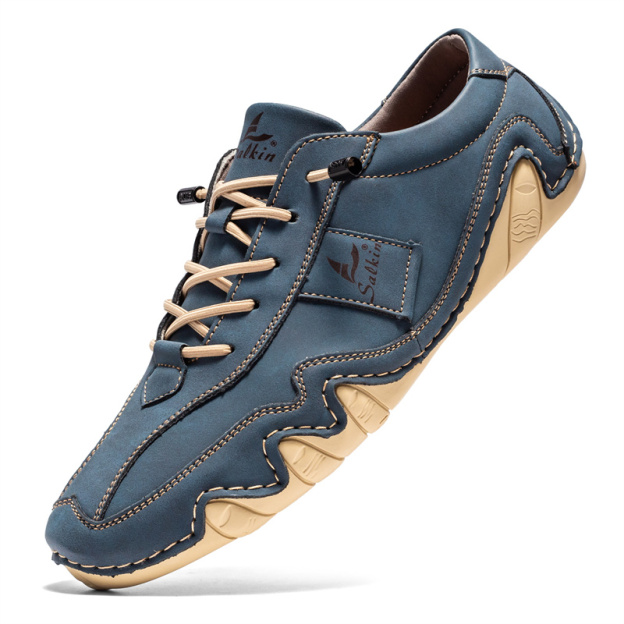 Clearance!!!⏱️🔥Men's Daily Lightweight Quick-Drying Arch Support Lace-Free Design Walking Shoes